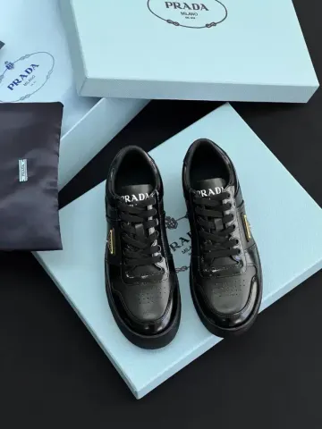 Prada Downtown Leather Shoes option black