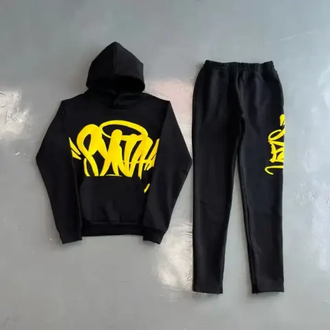 Syna Tracksuit Black-Grey option Black/Yellow Print
