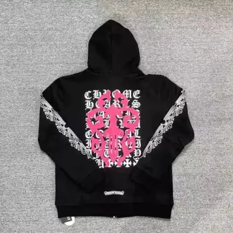 Chrome Hearts Zip Up Hoodies option Black 5016
