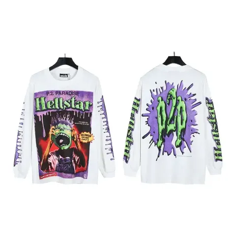 Hellstar Tee Hoodie option L331 White