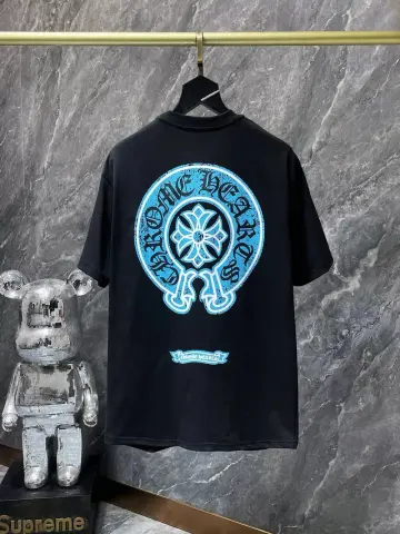 Chrome Hearts Leather Tee's (30+ Styles) option 8786 luminous black