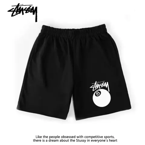 Stussy T-shirt option Black billiard shorts]