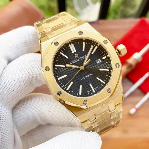 Audemars Piguet Silver Band option Gold shell blackboard steel belt