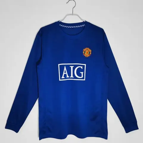 AC Milan Long Sleeve T-Shirt option Long-sleeve Manchester United Second Kit 08/09