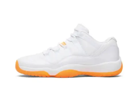 Jordan 11 Cap and Gown option Low Bang White Orange