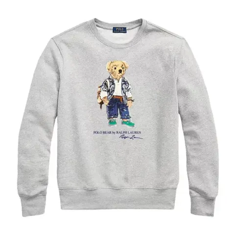 Ralph Lauren Bear Hoodie option L030 gray