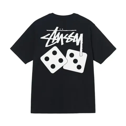 Stussy Tee option Black [Square Dice]]