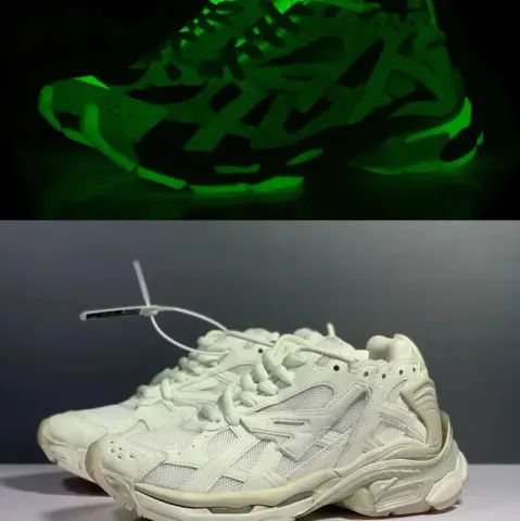 Balenciaga Runner Black Red Graffiti option White night light