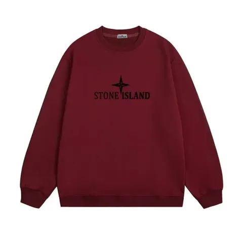 Stone Island Hoodie option 604 wine red