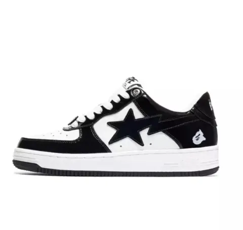 Bapesta Sneakers option Twisted Black and White