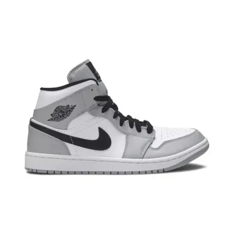 Jordan 1 Mid Shoes option Light Smoke Grey