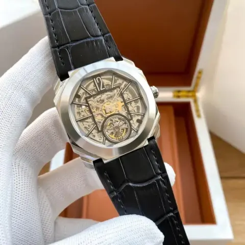 Bvlgari Watch option [strip plate] silver shell hollow plate
