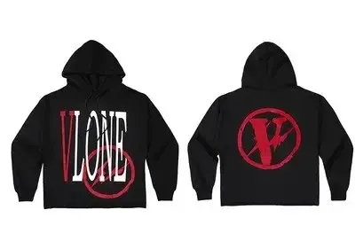 VLONE Hoodie option Red Fujiwara Hiroshi Black Red V