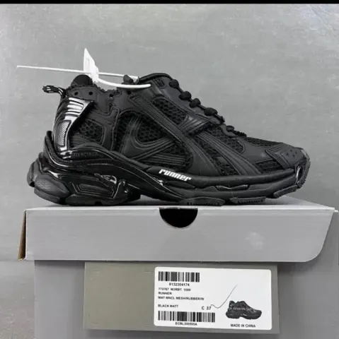 Balenciaga Runner Black Red Graffiti option matte black