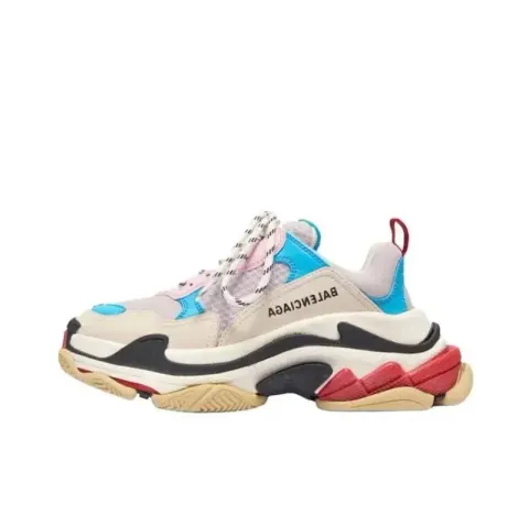 Balenciaga 3S White Shoes option white blue powder