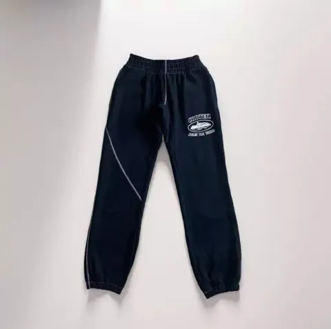 Corteiz Alcatraz Basic Black Pants option black and white