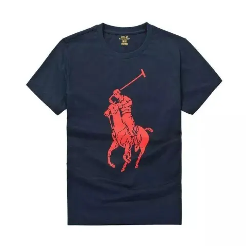 Polo Sport Round Neck T-Shirt option Large floral pattern, sapphire blue