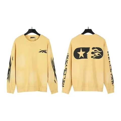 Hellstar Tee Hoodie option D108 Wash water yellow