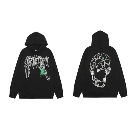 Revenge Hoodie option Light green Halloween spider