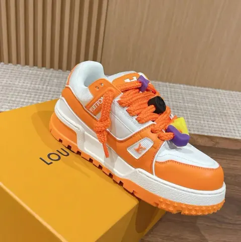 LV Trainers Maxi option Orange white