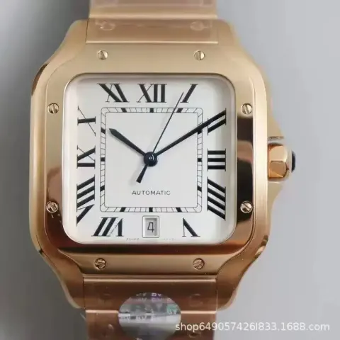 Cheap Cartier Santos 41mm option Rose White Noodles