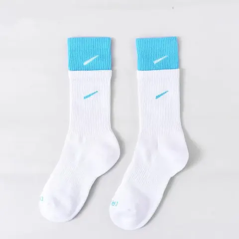 Nike Socks option [high tube] white-light blue