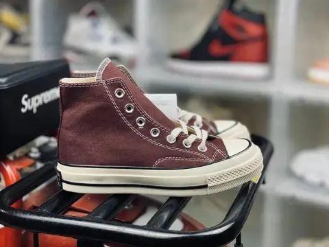Converse Basic And CDG option red brown high top