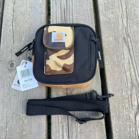 Carhartt and Patagonia Bags option Pull bone square bag: black with camouflage front pocket