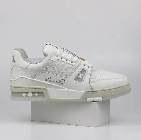 LV Trainers Monogram Black Denim Sneakers option 05