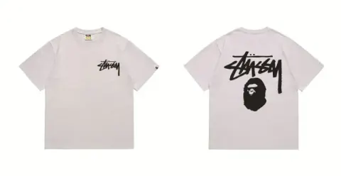 Bape x Stussy Tee option 201 gray black