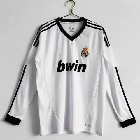 AC Milan Long Sleeve T-Shirt option Real Madrid Home Long-Sleeve 12/13