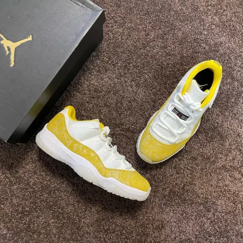 Jordan 11 Cap and Gown option Low profile Yellow Snake AH7860-107