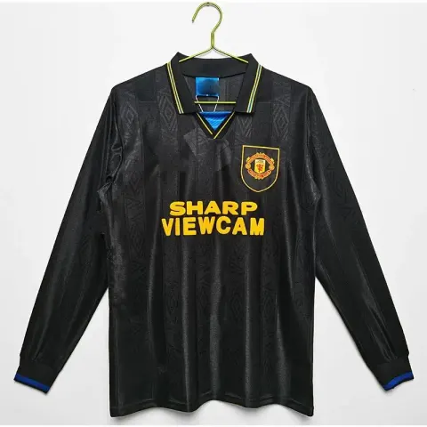 AC Milan Long Sleeve T-Shirt option Manchester United away kit, long sleeve, 1993/94