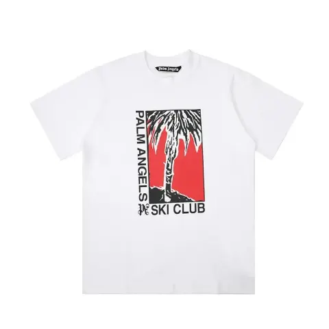 Palm Angels Monogram NY Spray Tee option 2271 white