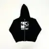 Playboi Carti WLR Merch Zip Up Hoodie option Black