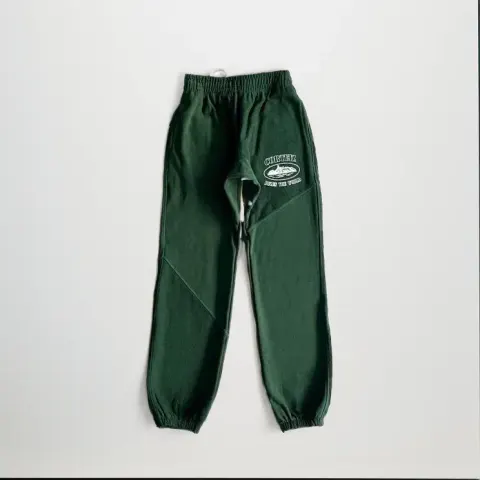 Corteiz Alcatraz Basic Black Pants option V2 Advanced Splice Green