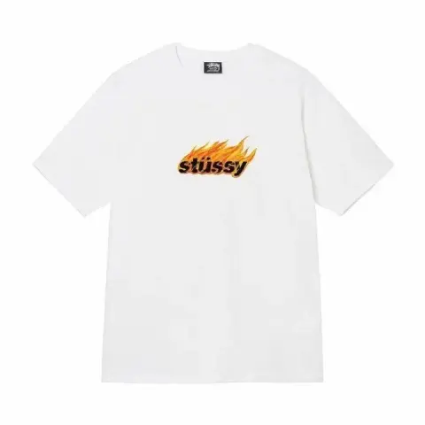 Stussy Tee option White [flame]]