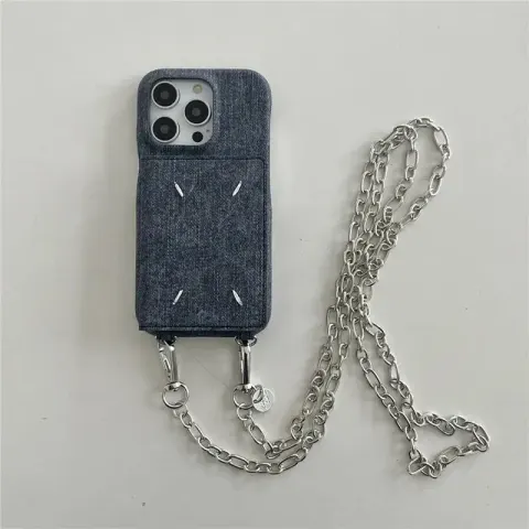 Maison Margiela Phone Case option Hand-stitched card slung-blue