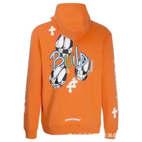 Chrome Hearts Hoodies (20+ Styles) option K7005 Orange