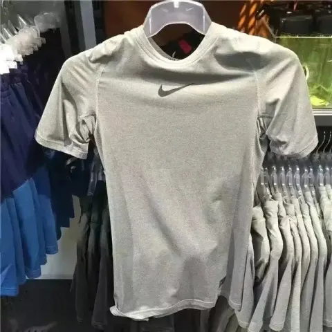 Nike Quick Dry T-Shirt option Gray medium hook short sleeve