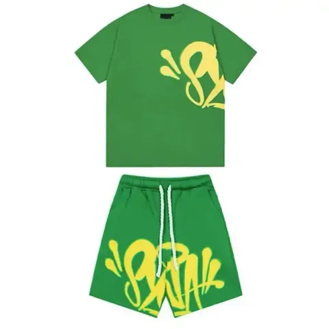 Syna World Suits option Green Short Sleeve Suit