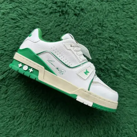 LV Trainers White Signature (Budget) option WHITE GREEN