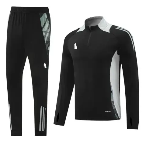 Nike Black-White Tracksuit Set option AD07 black