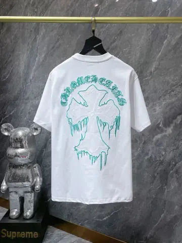 Chrome Hearts Leather Tee's (30+ Styles) option 8768 White