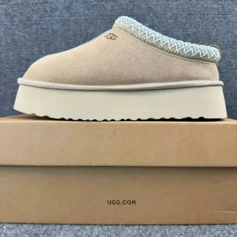 High Grey UGG Shoes option Ethnic thick bottom 2553-sand color