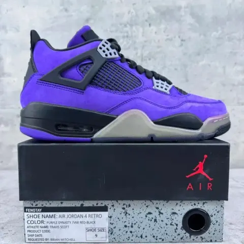 Jordan 4 Manila option 4 TS Purple 766296