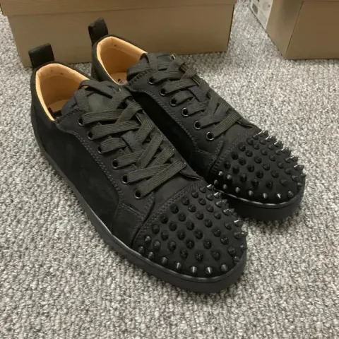 Christian Louboutin Shoes option Black Suede Black Nail