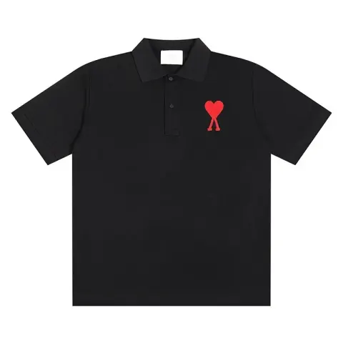 Ami Paris Polo option Black-Red -119#