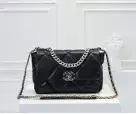 Chanel Bag option Black silver label size 30*20*10