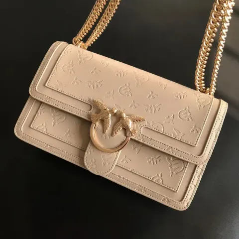 Pinko Bag option 20 Khakis Embossed Large